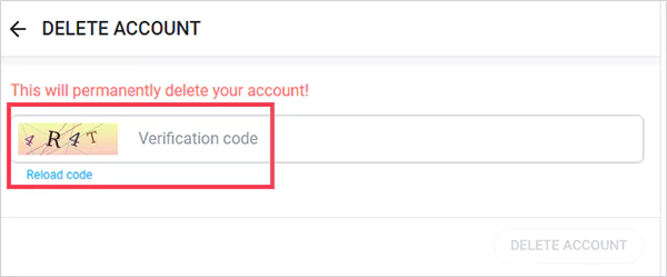 Enter the CAPTCHA code