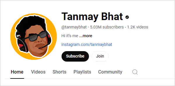 Tanmay Bhat YouTube