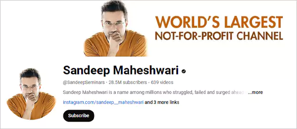 sandeep maheshwari YouTube