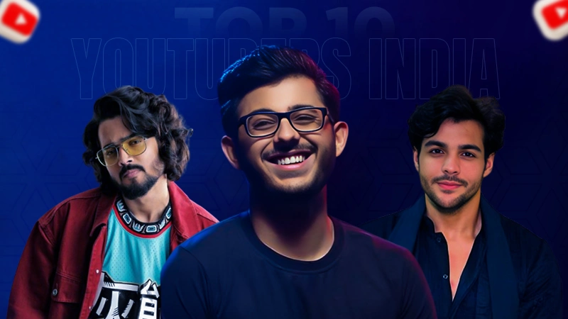 top 10 youtubers india