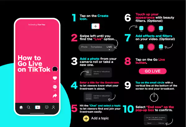 How to go LIVE on TikTok