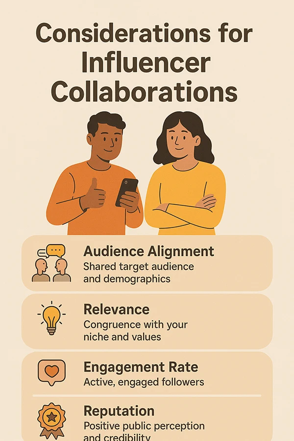 Considerations for Influencer Collaborations