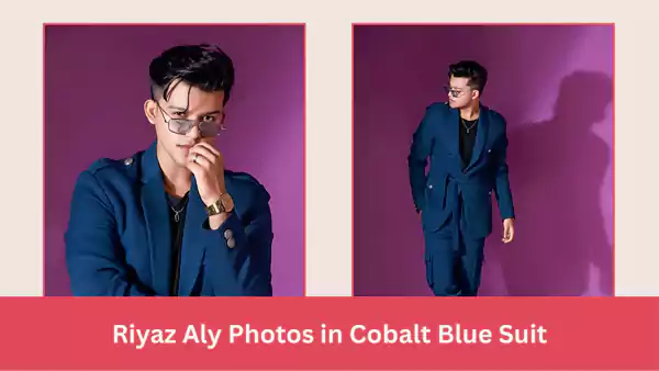 Riyaz Aly Photos in Cobalt Blue Suit