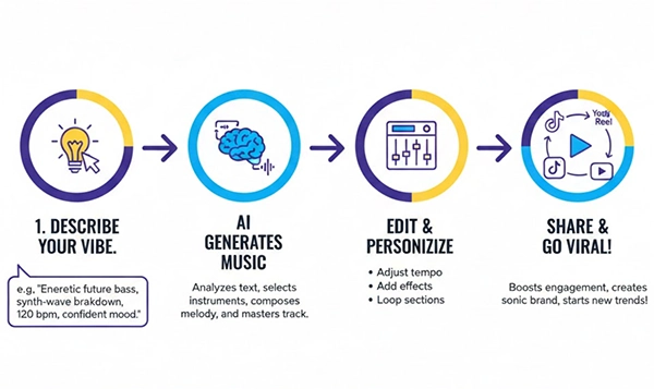 From text prompt to viral track