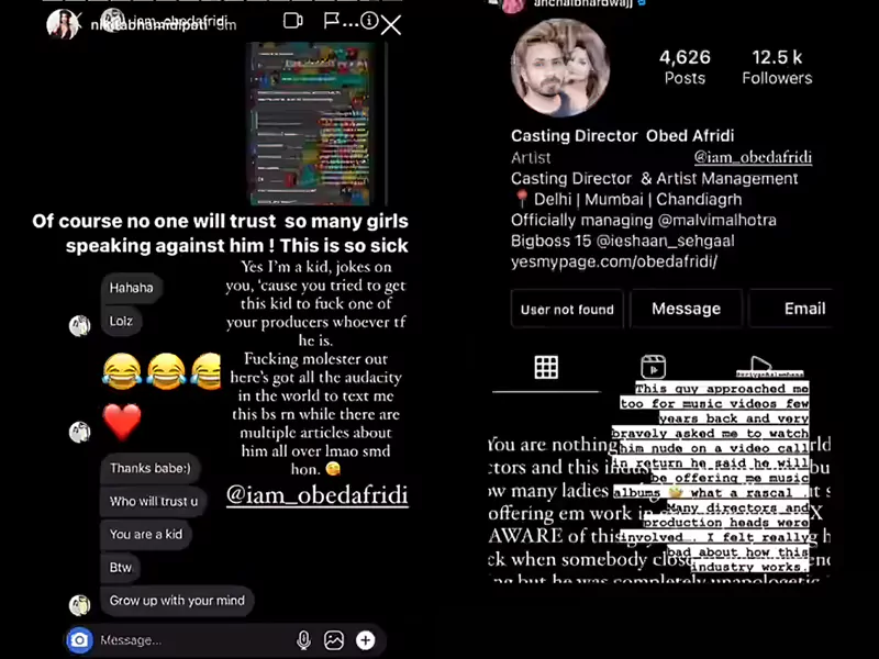Urfi Javed accused Obed Afridii