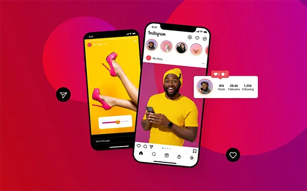  Example of an Instagram story