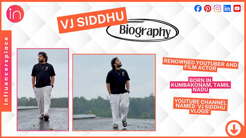 VJ Siddhu Biography