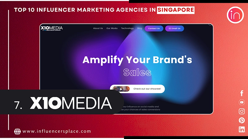 Number seven on our list is X10 Media agency in Singapore